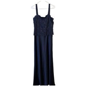 Alex Evenings Lace And Satin‎ Formal Dress Maxi Size 14 Cocktail